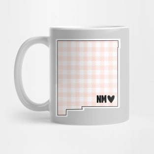 USA States: New Mexico (pink plaid) Mug